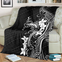 Black Hawaii Blanket Hammerhead Shark Tattoo Curve Polynesian - Polynesian Pride