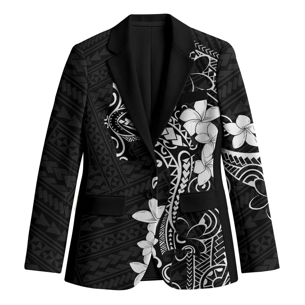 Black Hawaii Blazer Hammerhead Shark Tattoo Curve Polynesian - Polynesian Pride