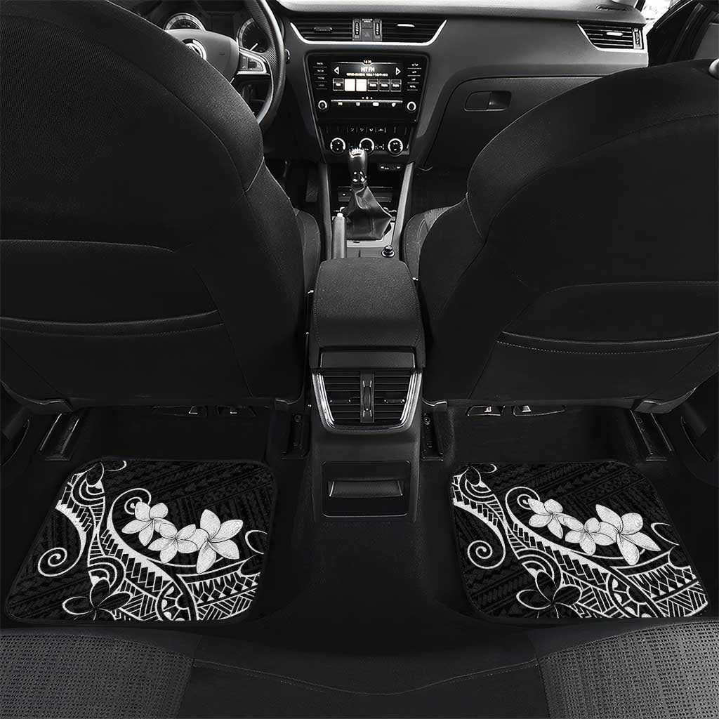 Black Hawaii Car Mats Hammerhead Shark Tattoo Curve Polynesian - Polynesian Pride