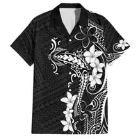 Black Hawaii Hawaiian Shirt Hammerhead Shark Tattoo Curve Polynesian - Polynesian Pride
