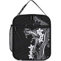 Black Hawaii Lunch Bag Hammerhead Shark Tattoo Curve Polynesian