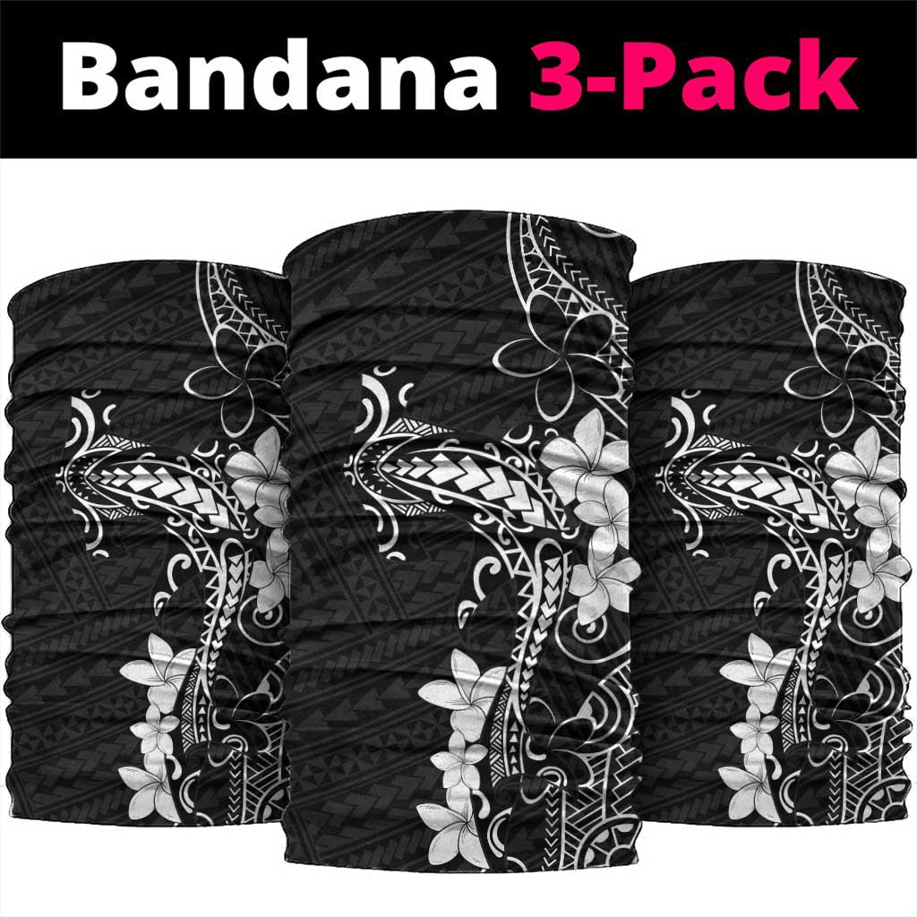 Black Hawaii Neck Gaiter Hammerhead Shark Tattoo Curve Polynesian LT14 package One Size: 25*50cm Black - Polynesian Pride