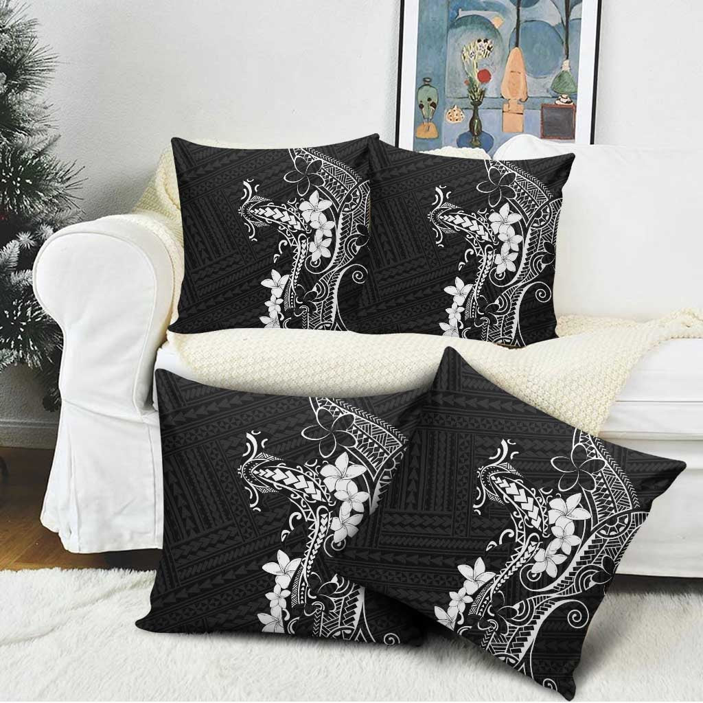 Black Hawaii Pillow Cover Hammerhead Shark Tattoo Curve Polynesian LT14 - Polynesian Pride