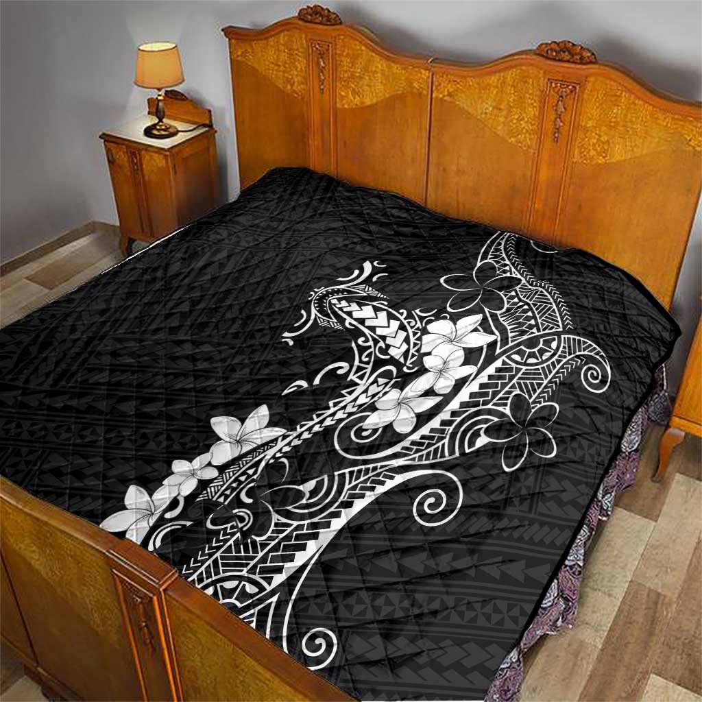 Black Hawaii Quilt Hammerhead Shark Tattoo Curve Polynesian - Polynesian Pride