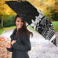 Black Hawaii Umbrella Hammerhead Shark Tattoo Curve Polynesian - Polynesian Pride