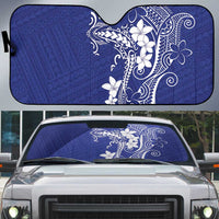 Blue Hawaii Auto Sun Shade Hammerhead Shark Tattoo Curve Polynesian - Polynesian Pride