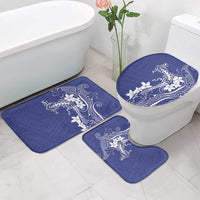Blue Hawaii Bathroom Set Hammerhead Shark Tattoo Curve Polynesian - Polynesian Pride