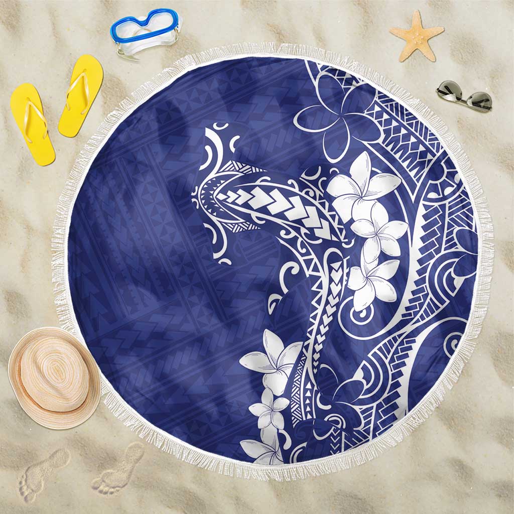 Blue Hawaii Beach Blanket Hammerhead Shark Tattoo Curve Polynesian - Polynesian Pride