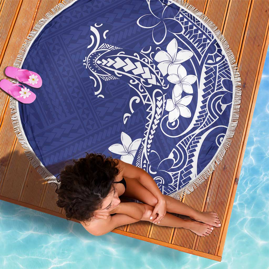 Blue Hawaii Beach Blanket Hammerhead Shark Tattoo Curve Polynesian - Polynesian Pride