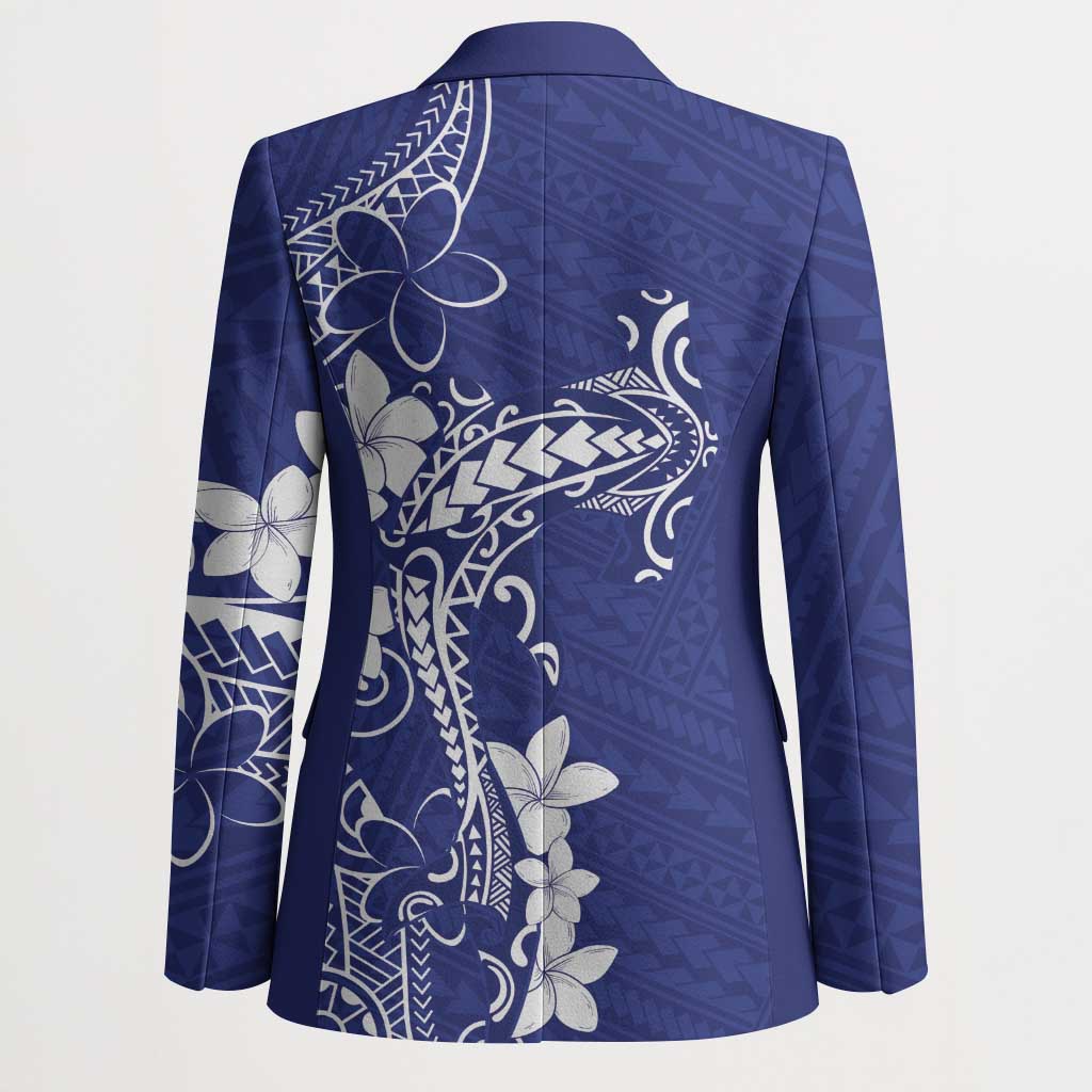 Blue Hawaii Blazer Hammerhead Shark Tattoo Curve Polynesian LT14 - Polynesian Pride