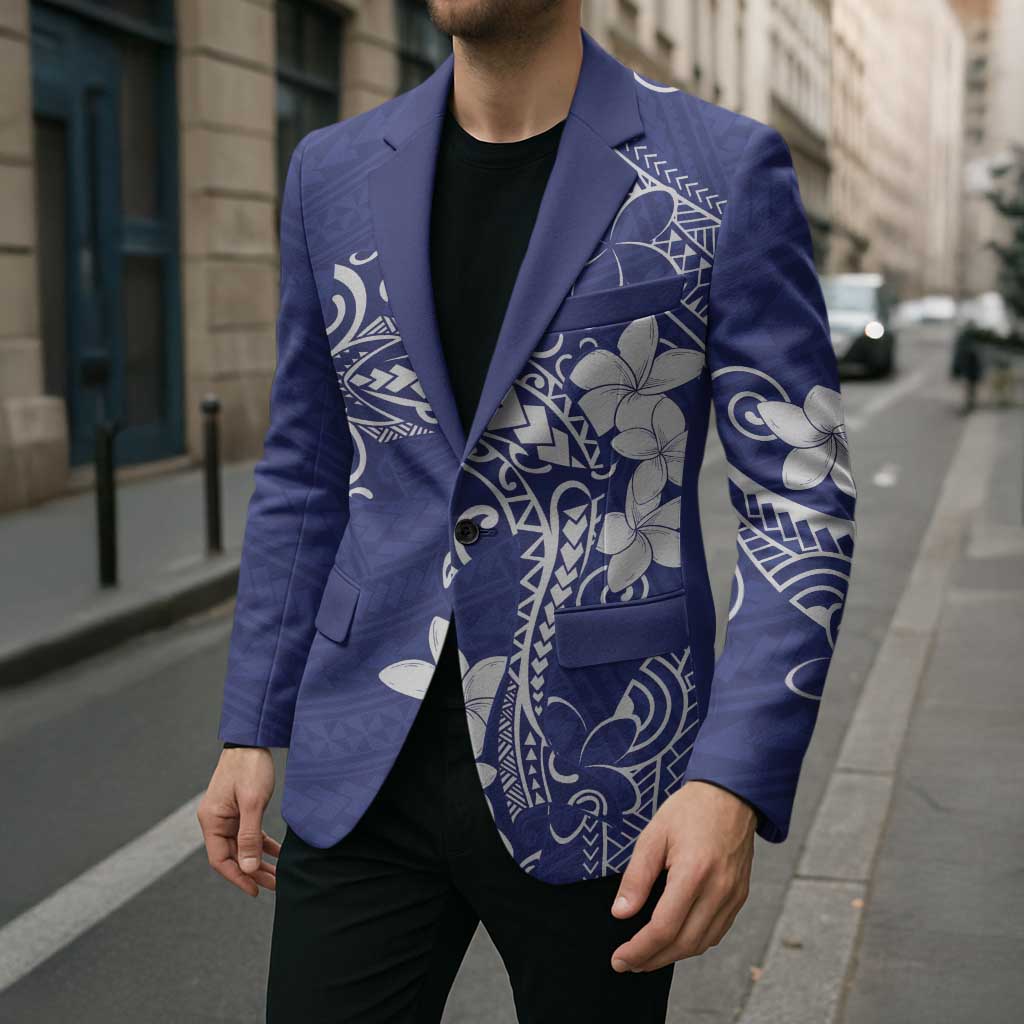 Blue Hawaii Blazer Hammerhead Shark Tattoo Curve Polynesian LT14 - Polynesian Pride
