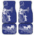 Blue Hawaii Car Mats Hammerhead Shark Tattoo Curve Polynesian - Polynesian Pride