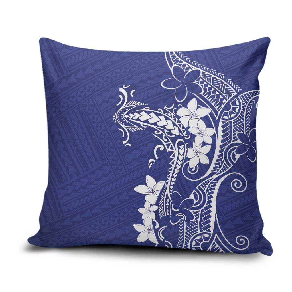 Blue Hawaii Pillow Cover Hammerhead Shark Tattoo Curve Polynesian LT14 Blue - Polynesian Pride