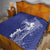 Blue Hawaii Quilt Hammerhead Shark Tattoo Curve Polynesian - Polynesian Pride