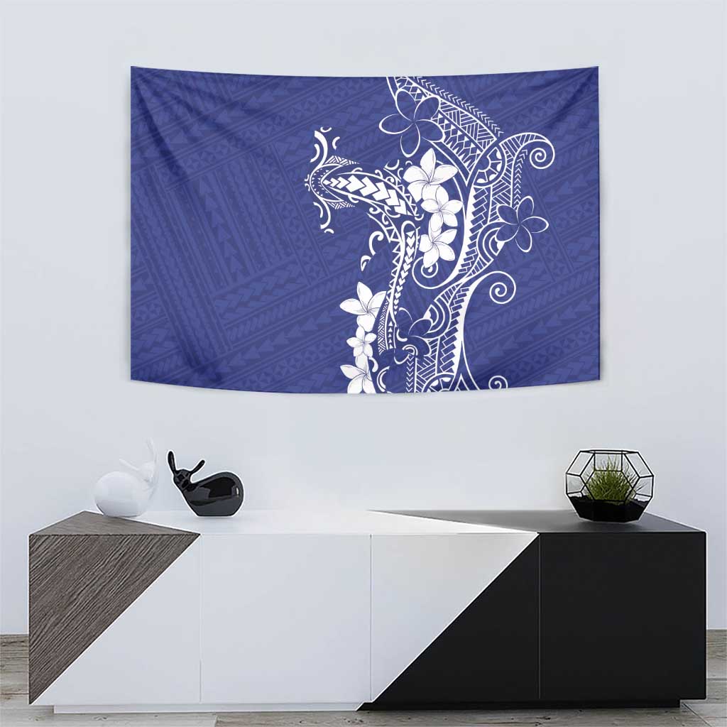 Blue Hawaii Tapestry Hammerhead Shark Tattoo Curve Polynesian LT14 - Polynesian Pride