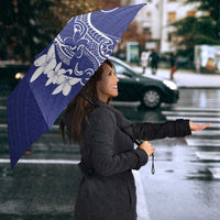 Blue Hawaii Umbrella Hammerhead Shark Tattoo Curve Polynesian - Polynesian Pride