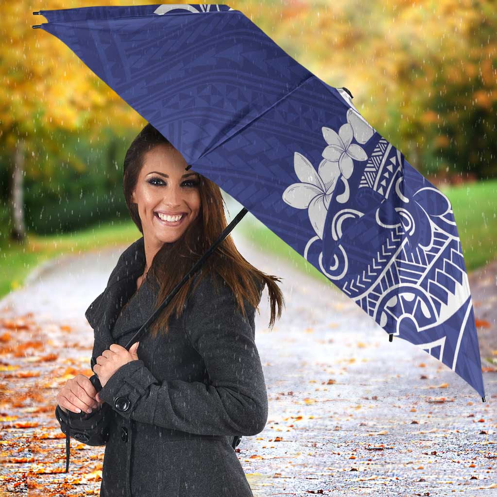 Blue Hawaii Umbrella Hammerhead Shark Tattoo Curve Polynesian - Polynesian Pride