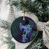 Purple Paradise Hawaii Ceramic Ornament Hammerhead Shark Tattoo Curve Polynesian - Polynesian Pride