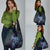 Purple Paradise Hawaii Grocery Bag Hammerhead Shark Tattoo Curve Polynesian - Polynesian Pride