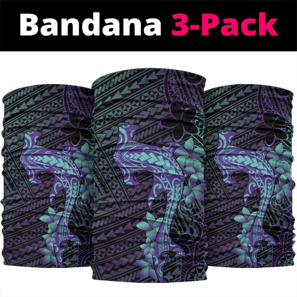 Purple Paradise Hawaii Neck Gaiter Hammerhead Shark Tattoo Curve Polynesian - Polynesian Pride