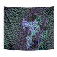 Purple Paradise Hawaii Tapestry Hammerhead Shark Tattoo Curve Polynesian LT14 - Polynesian Pride