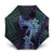 Purple Paradise Hawaii Umbrella Hammerhead Shark Tattoo Curve Polynesian - Polynesian Pride