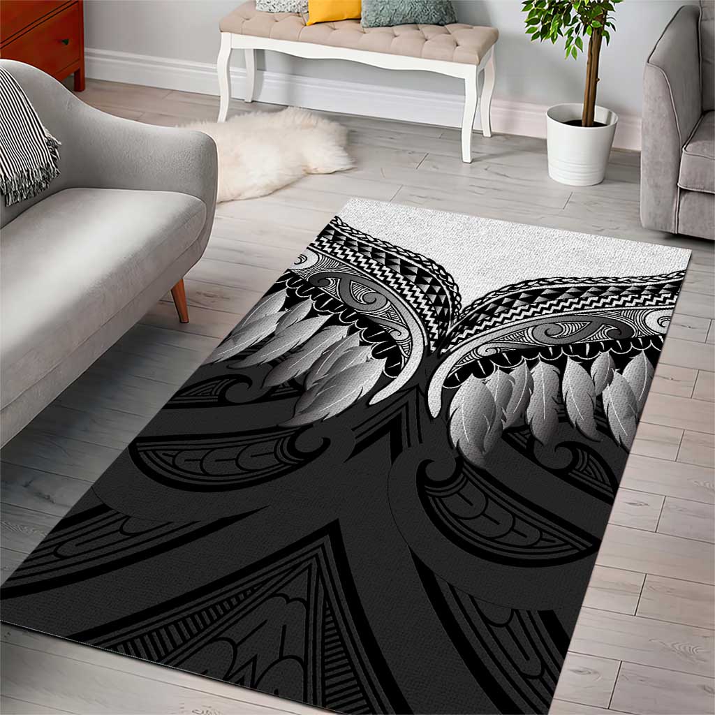 Poutama Korowai New Zealand Area Rug Aotearoa Maori Tattoo LT14 - Polynesian Pride