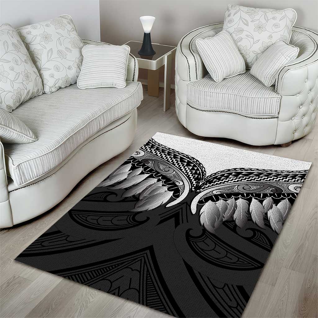 Poutama Korowai New Zealand Area Rug Aotearoa Maori Tattoo LT14 - Polynesian Pride
