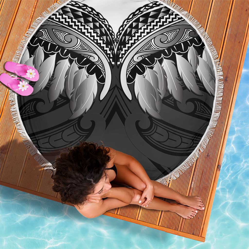 Poutama Korowai New Zealand Beach Blanket Aotearoa Maori Tattoo - Polynesian Pride