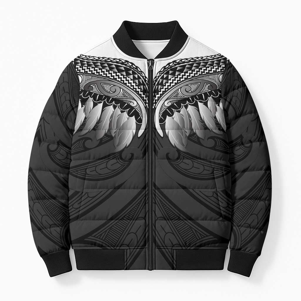 Poutama Korowai New Zealand Bomber Puffer Jacket Aotearoa Maori Tattoo - Polynesian Pride