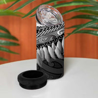 Poutama Korowai New Zealand 4 in 1 Can Cooler Tumbler Aotearoa Maori Tattoo - Polynesian Pride