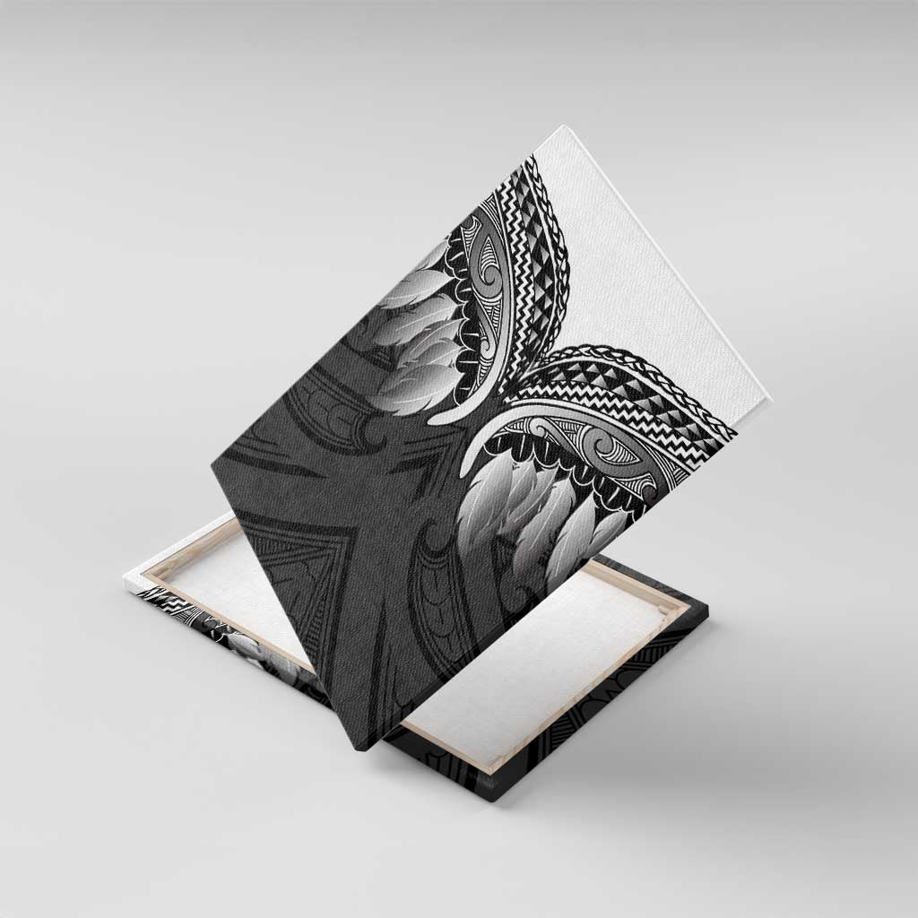 Poutama Korowai New Zealand Canvas Wall Art Aotearoa Maori Tattoo - Polynesian Pride