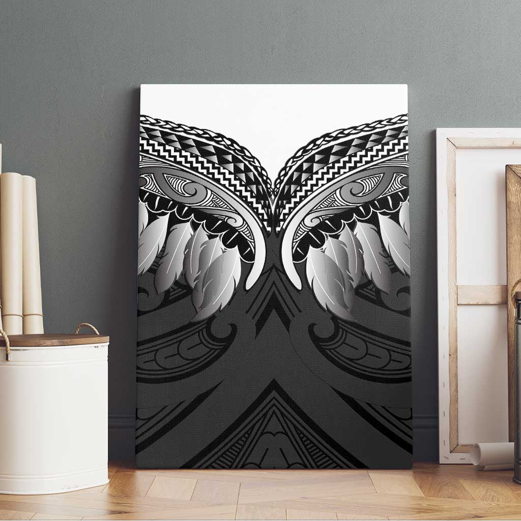 Poutama Korowai New Zealand Canvas Wall Art Aotearoa Maori Tattoo - Polynesian Pride