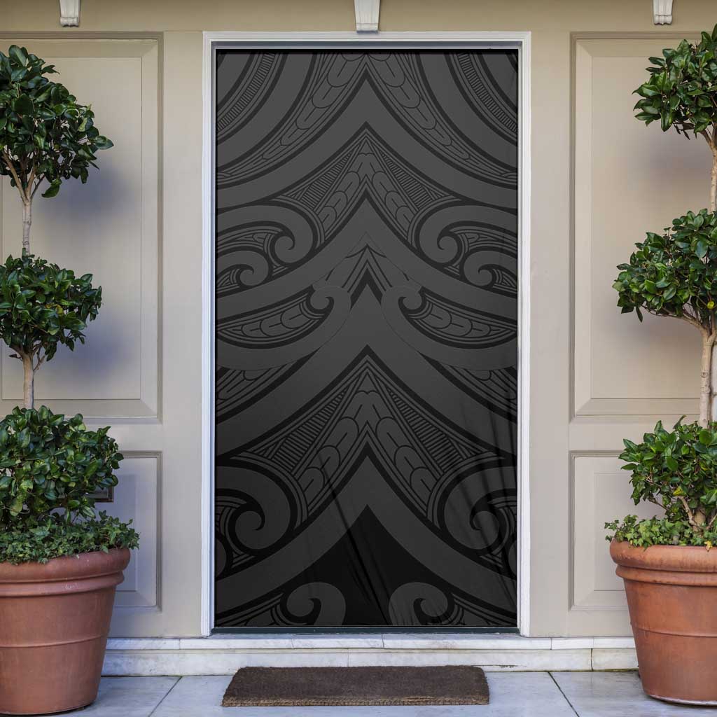 Poutama Korowai New Zealand Door Cover Aotearoa Maori Tattoo - Polynesian Pride