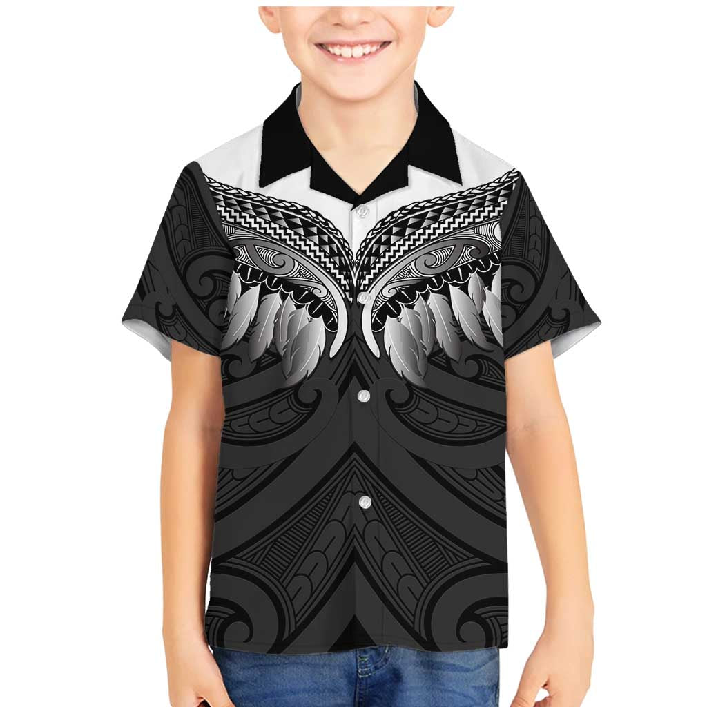 Poutama Korowai New Zealand Family Matching Mermaid Dress and Hawaiian Shirt Aotearoa Maori Tattoo - Polynesian Pride