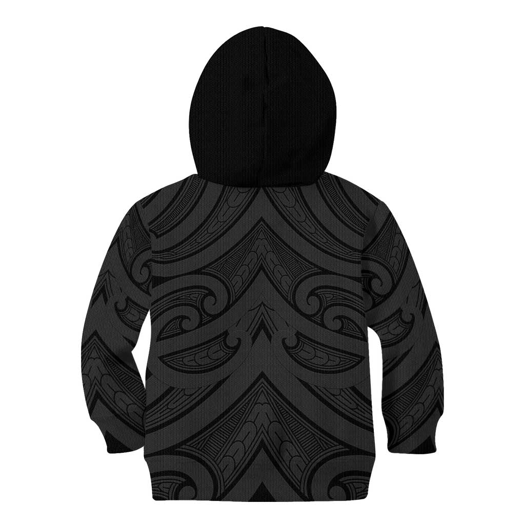 Poutama Korowai New Zealand Kid Hoodie Aotearoa Maori Tattoo - Polynesian Pride