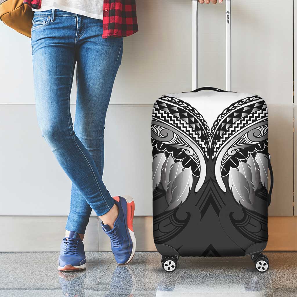 Poutama Korowai New Zealand Luggage Cover Aotearoa Maori Tattoo LT14 - Polynesian Pride