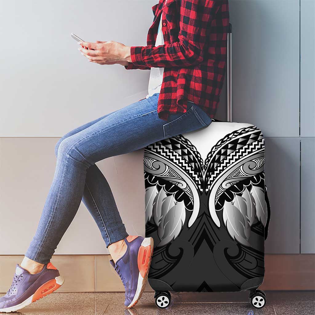 Poutama Korowai New Zealand Luggage Cover Aotearoa Maori Tattoo LT14 - Polynesian Pride