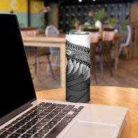 Poutama Korowai New Zealand Skinny Tumbler Aotearoa Maori Tattoo - Polynesian Pride