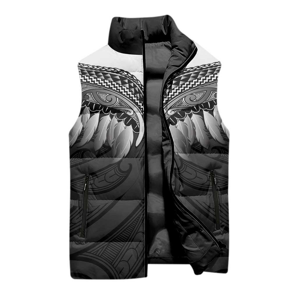 Poutama Korowai New Zealand Sleeveless Puffer Jacket Aotearoa Maori Tattoo - Polynesian Pride