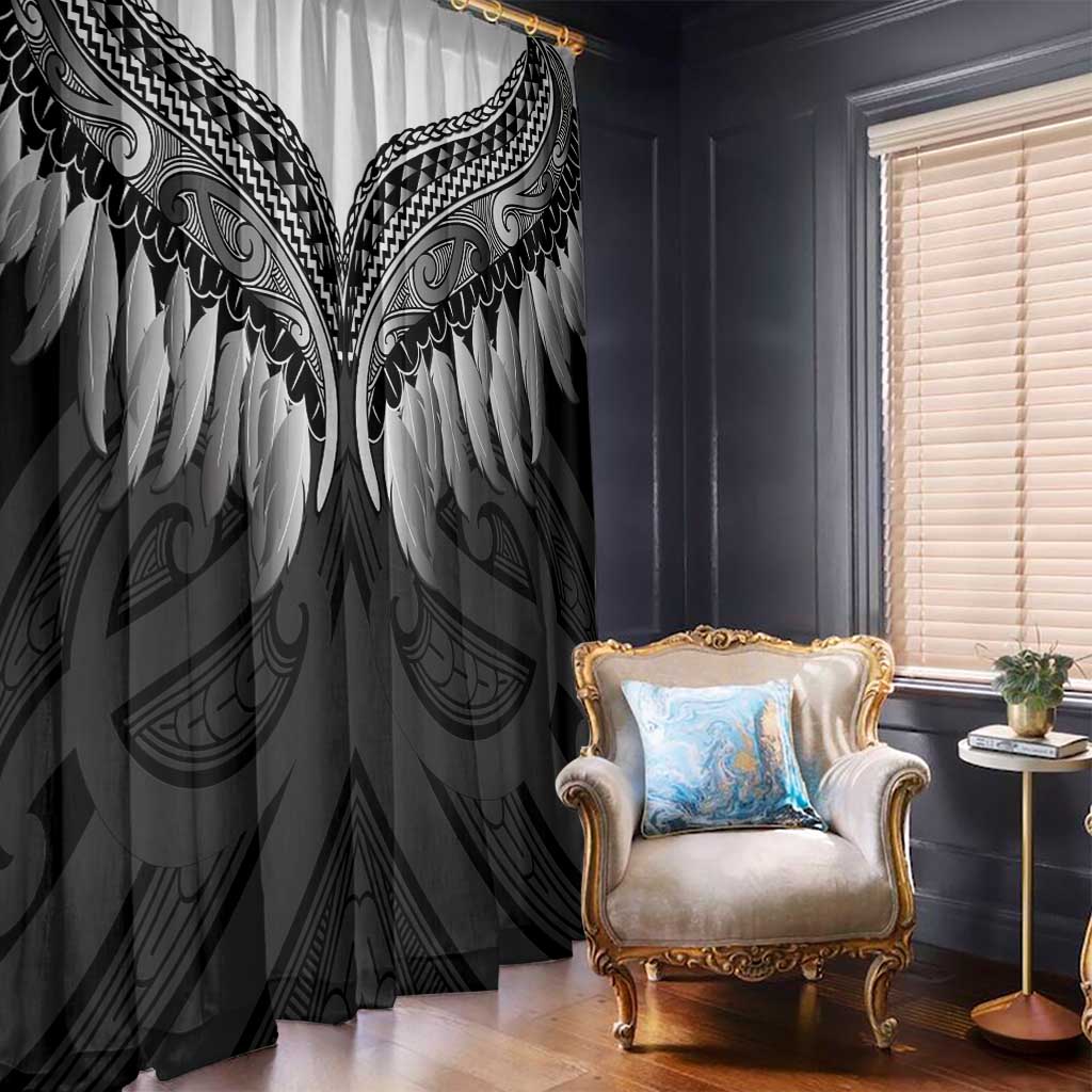 Poutama Korowai New Zealand Window Curtain Aotearoa Maori Tattoo LT14 - Polynesian Pride
