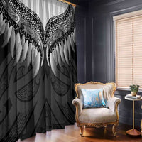 Poutama Korowai New Zealand Window Curtain Aotearoa Maori Tattoo LT14 - Polynesian Pride