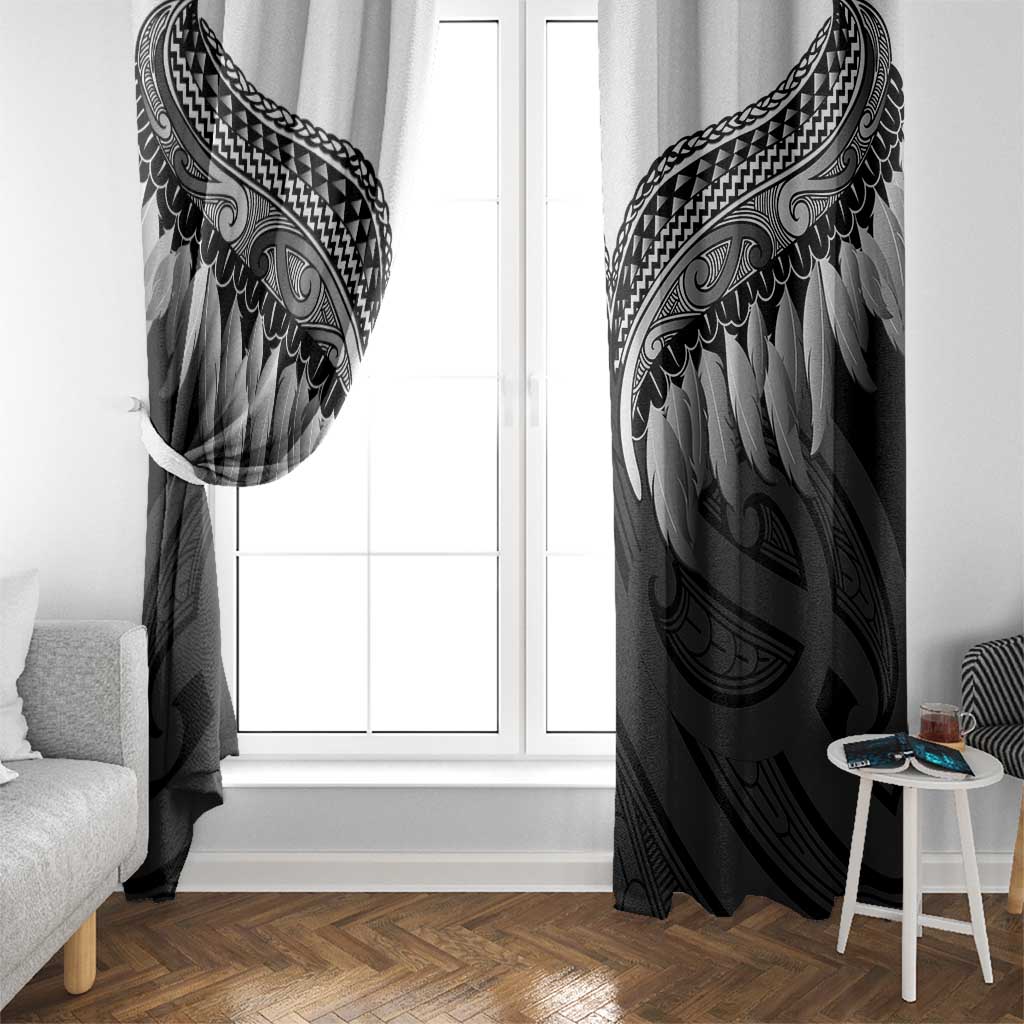 Poutama Korowai New Zealand Window Curtain Aotearoa Maori Tattoo LT14 - Polynesian Pride