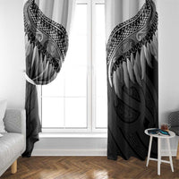 Poutama Korowai New Zealand Window Curtain Aotearoa Maori Tattoo LT14 - Polynesian Pride