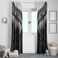 Poutama Korowai New Zealand Window Curtain Aotearoa Maori Tattoo LT14 - Polynesian Pride