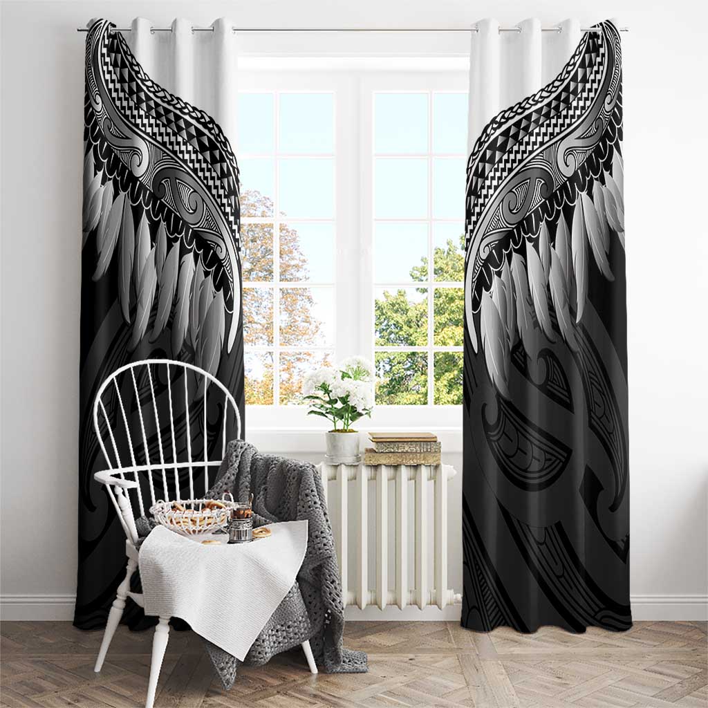 Poutama Korowai New Zealand Window Curtain Aotearoa Maori Tattoo LT14 - Polynesian Pride