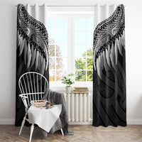 Poutama Korowai New Zealand Window Curtain Aotearoa Maori Tattoo LT14 - Polynesian Pride