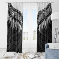 Poutama Korowai New Zealand Window Curtain Aotearoa Maori Tattoo LT14 - Polynesian Pride