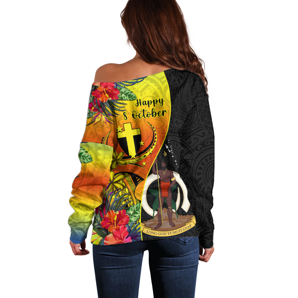 vanuatu-tafea-day-off-shoulder-sweater-coat-of-arms-mix-tropical-flowers