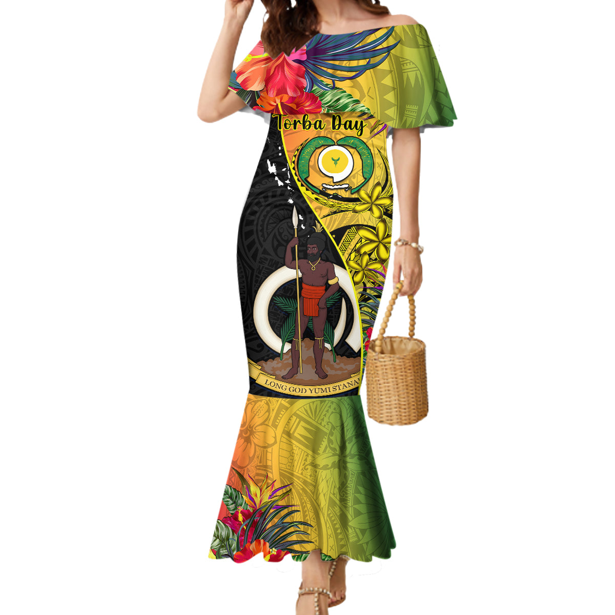 vanuatu-torba-day-mermaid-dress-coat-of-arms-mix-tropical-flowers